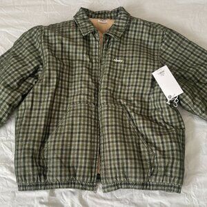 XL OBEY Harlem Cord Mens Jacket Green